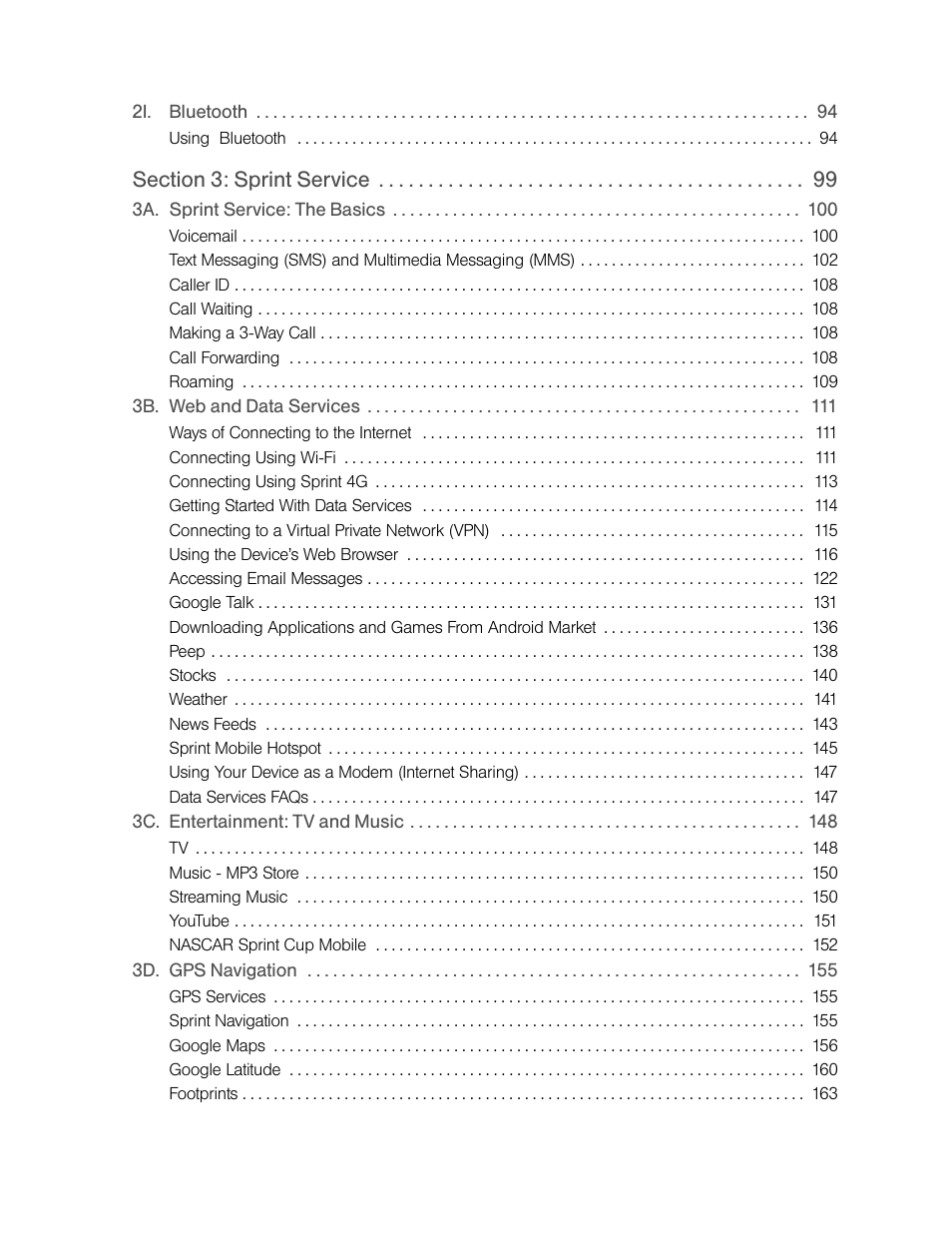 HTC EVO 4G User Manual | Page 5 / 197