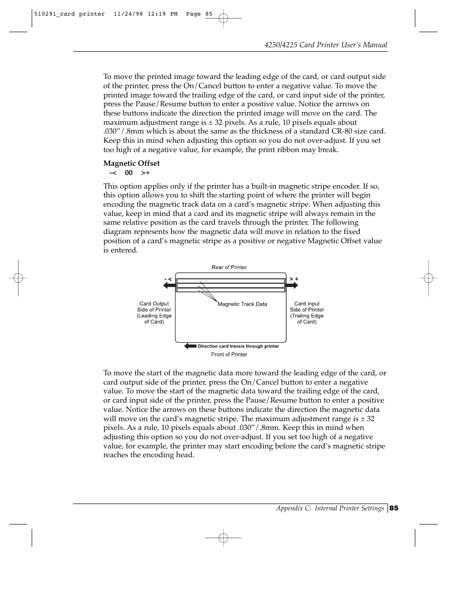 FARGO electronic Card Printer User Manual | Page 90 / 96