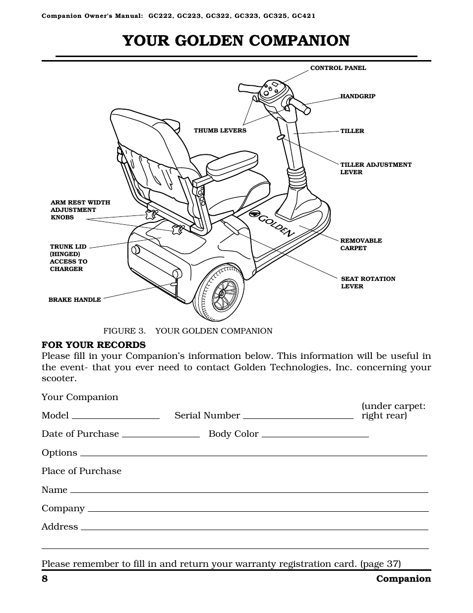 Your golden companion | Golden Technologies Companion II User Manual | Page 10 / 41