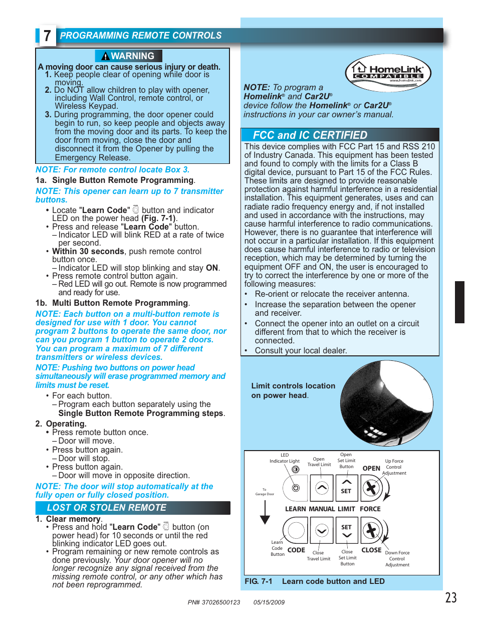 Fcc and ic certified | Genie 2024 User Manual | Page 23 / 30