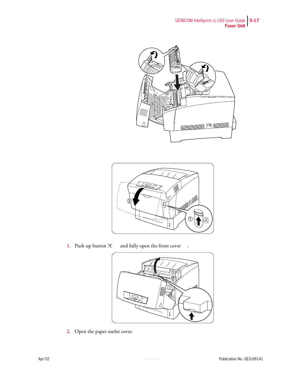 Genicom cL160 User Manual | Page 129 / 216