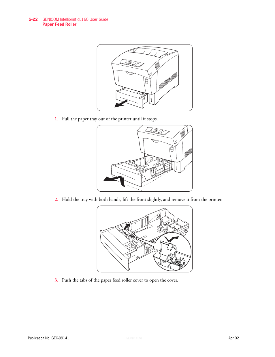 Genicom cL160 User Manual | Page 134 / 216