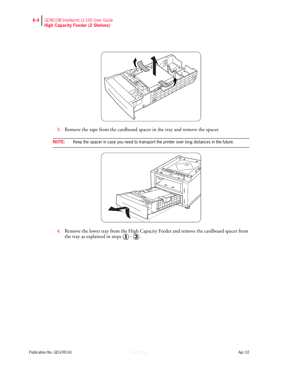 Genicom cL160 User Manual | Page 142 / 216