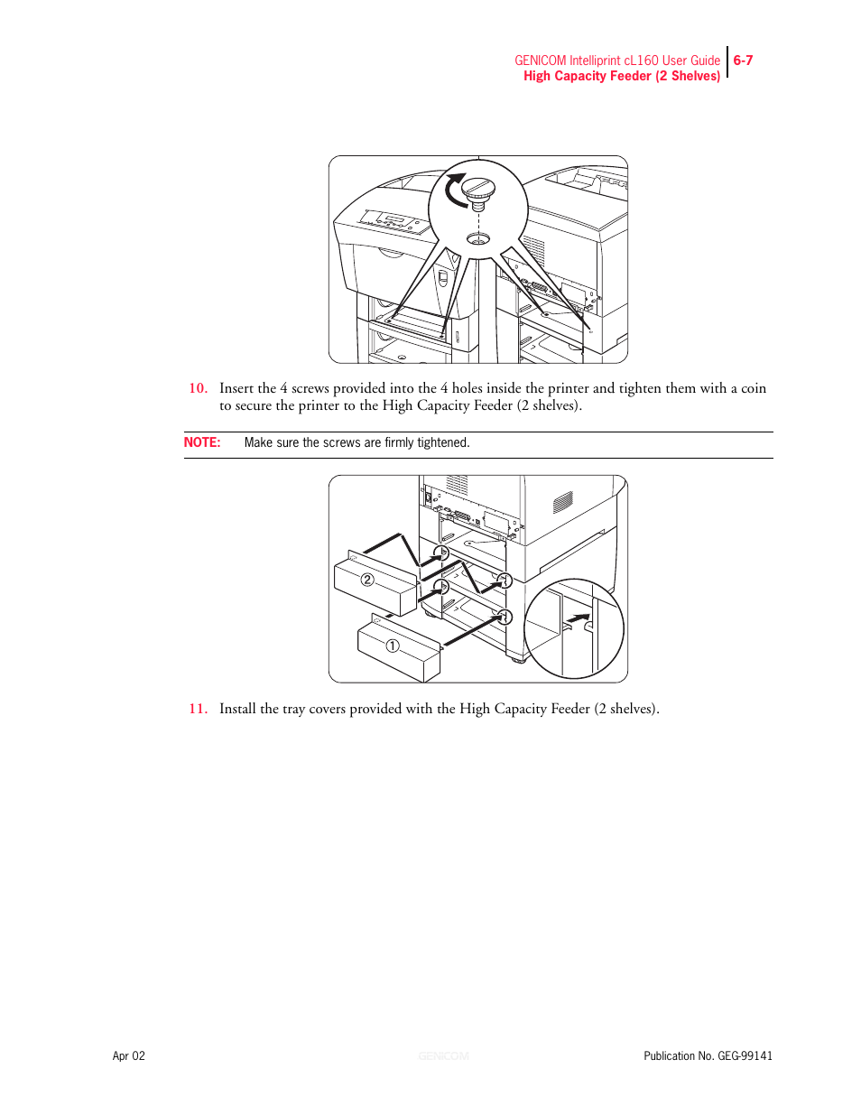 Genicom cL160 User Manual | Page 145 / 216