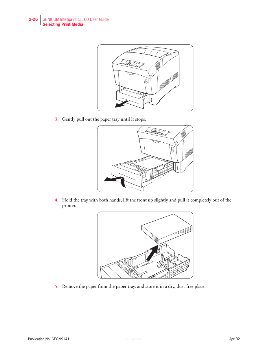 Genicom cL160 User Manual | Page 78 / 216
