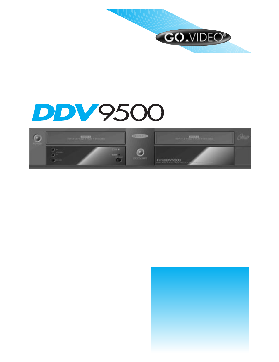 GoVideo DDV9500 User Manual | 58 pages