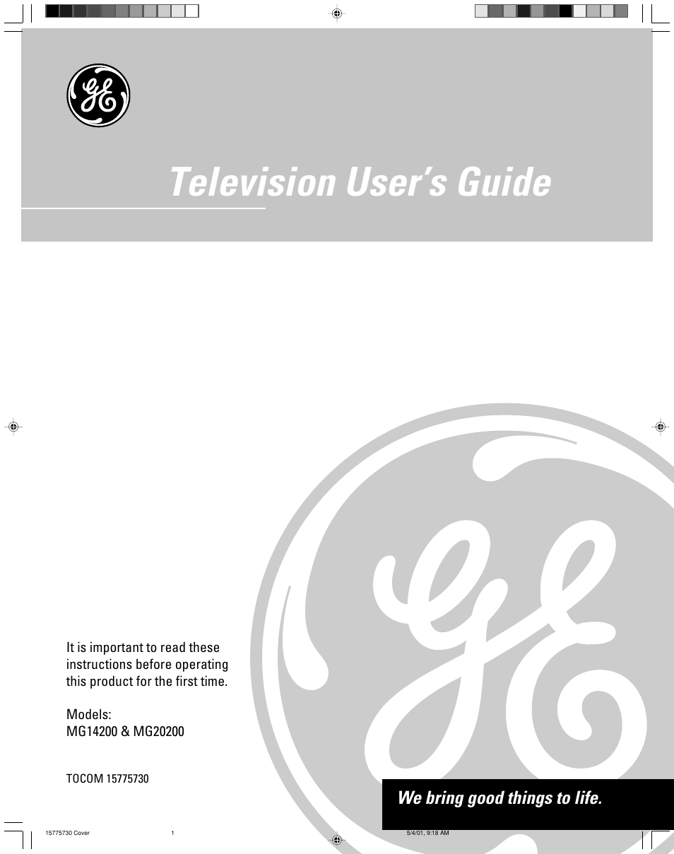 GE MG14200 User Manual | 32 pages