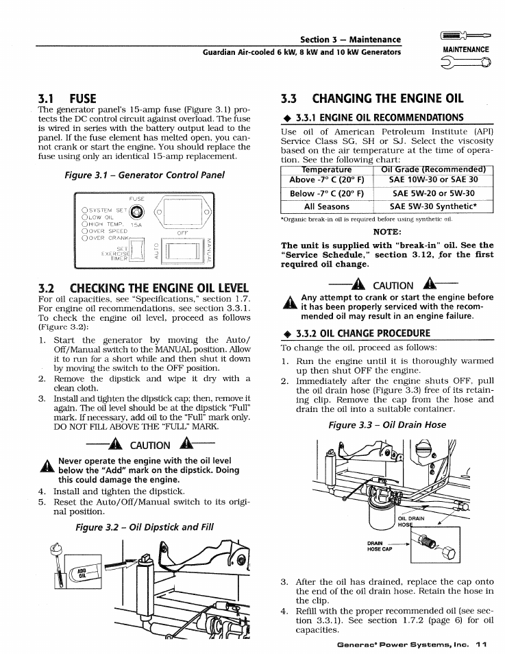 Required oil change | Generac DUARDIAN 04077-2 User Manual | Page 13 / 44