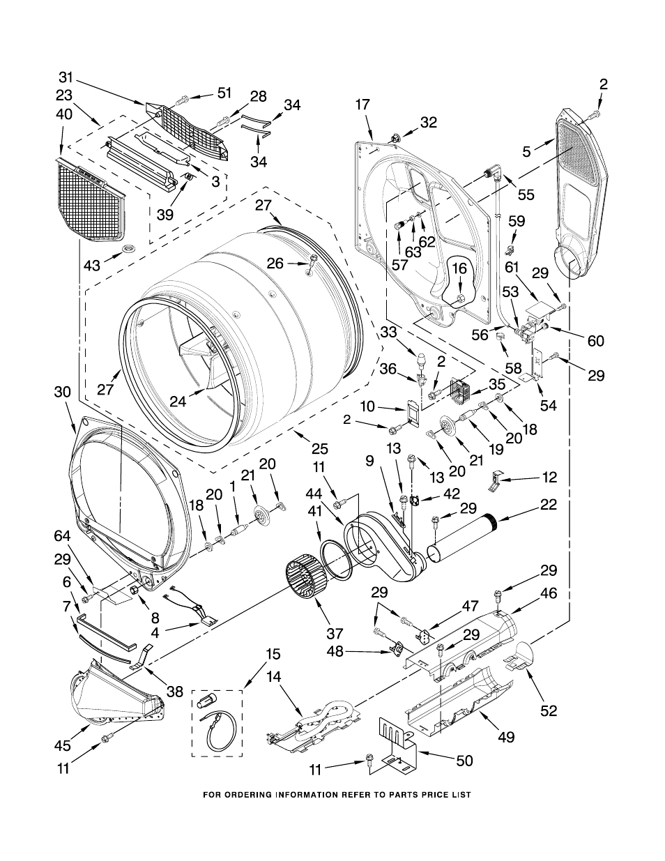 Bulkhead, Bulkhead parts | Maytag W10273484 User Manual | Page 5 / 8