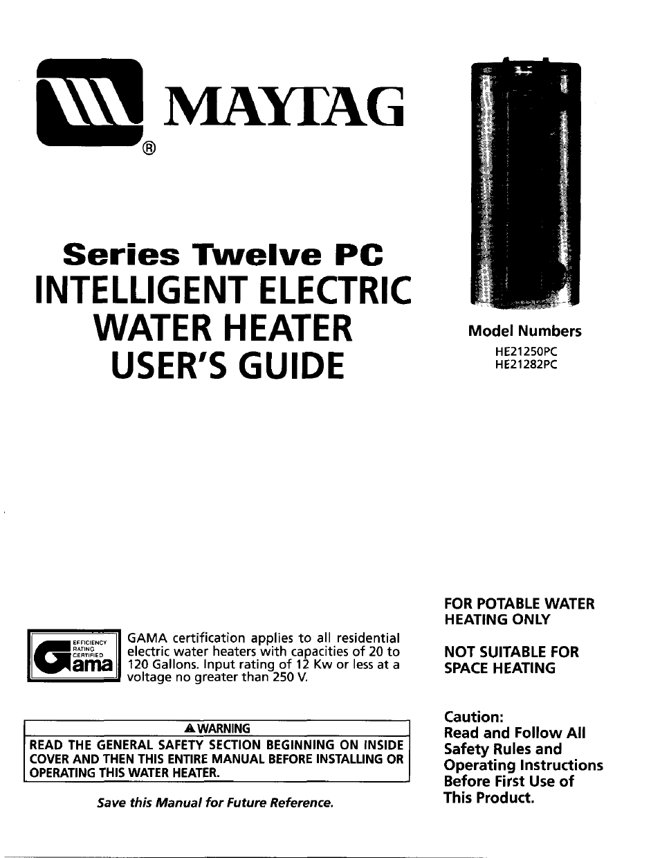 Maytag HE21250PC User Manual | 40 pages