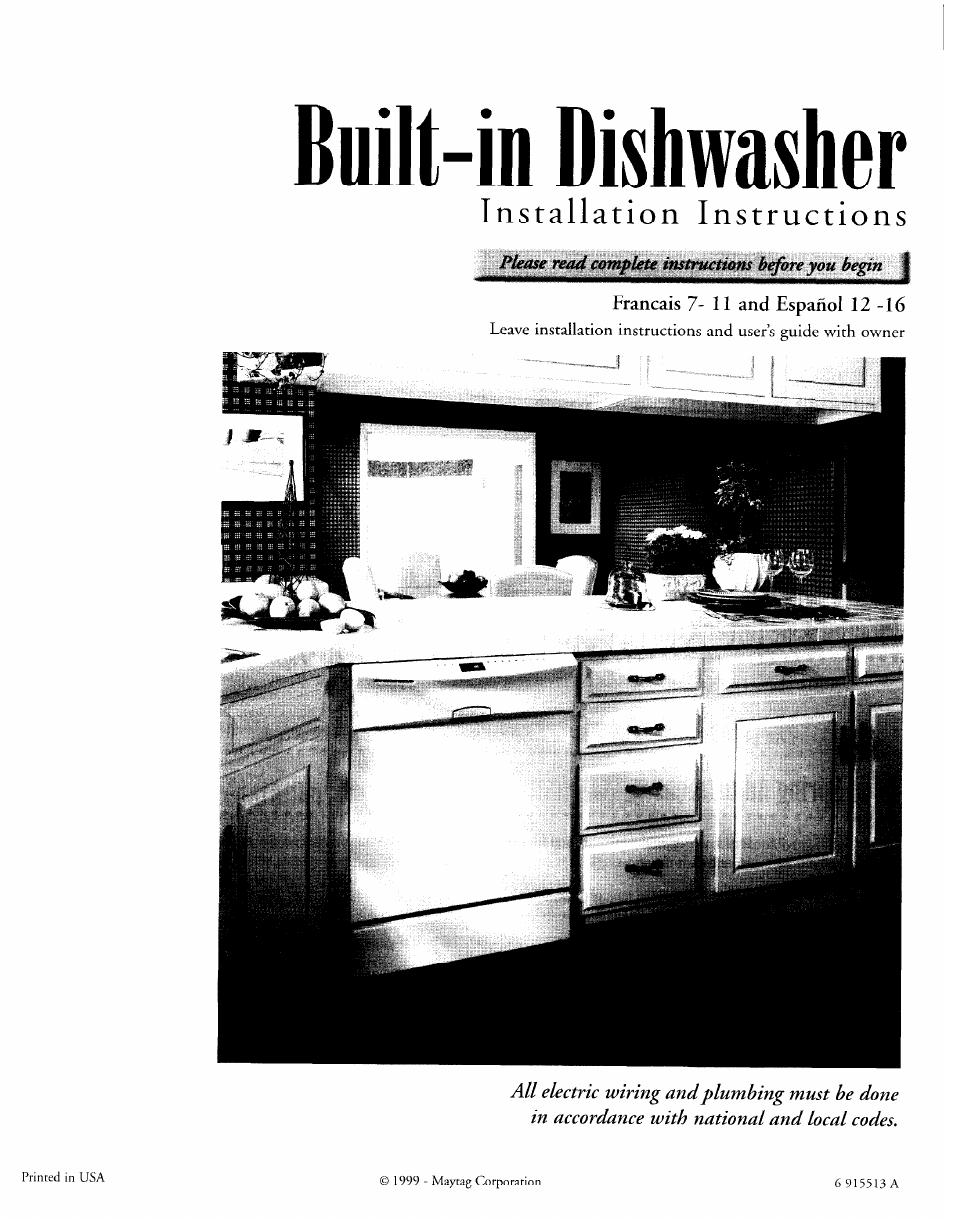 Maytag 6 915513 A User Manual | 6 pages