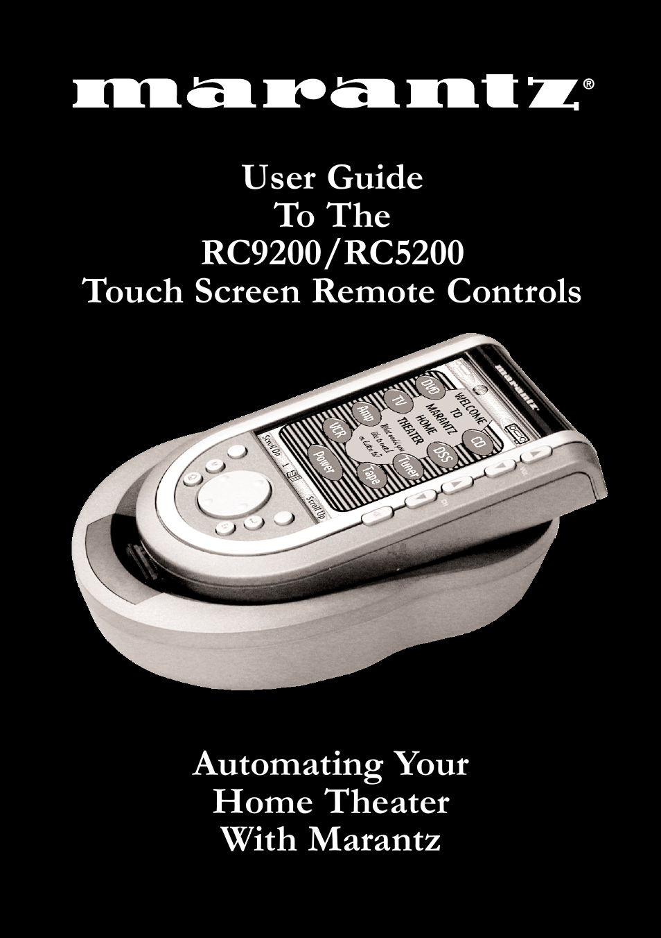 Marantz RC9200 User Manual | 66 pages