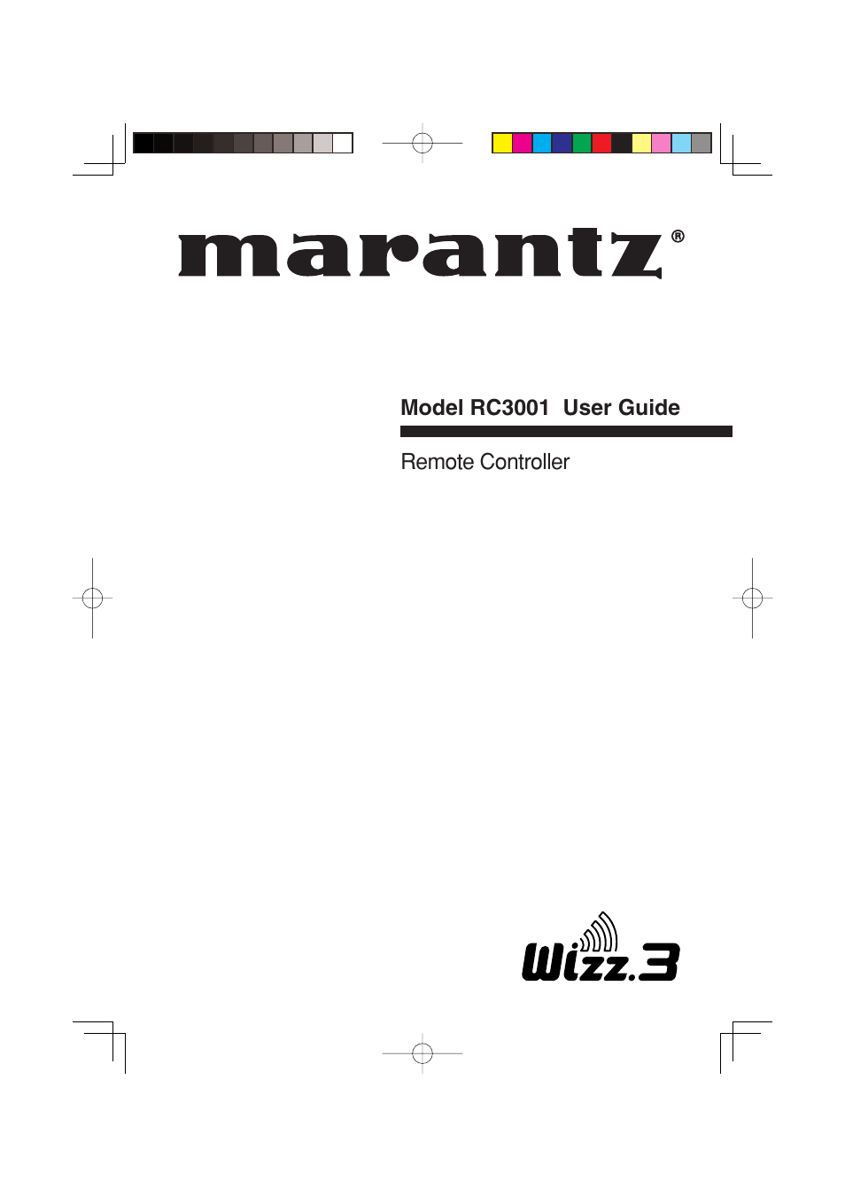 Marantz RC3001 User Manual | 34 pages