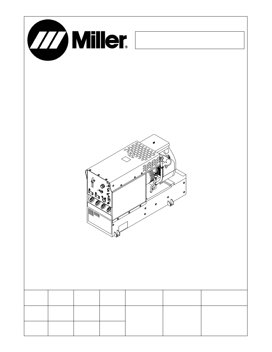 Miller Electric Legend AEAD-200-LE User Manual | 68 pages