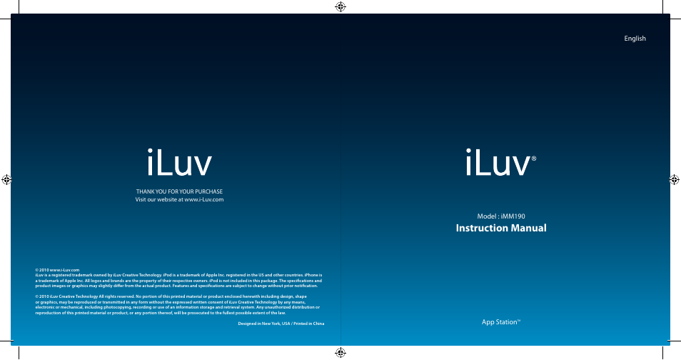 Iluv IMM190 User Manual | 10 pages