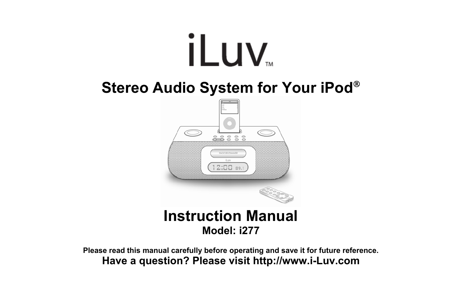 Iluv i277 User Manual | 29 pages