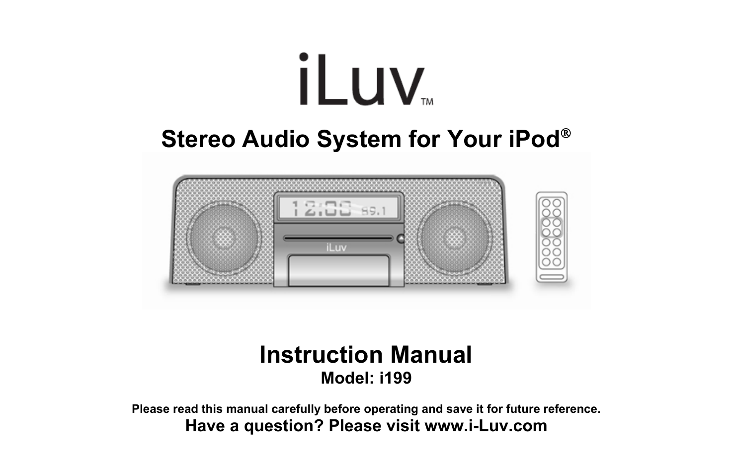 Iluv i199 User Manual | 36 pages