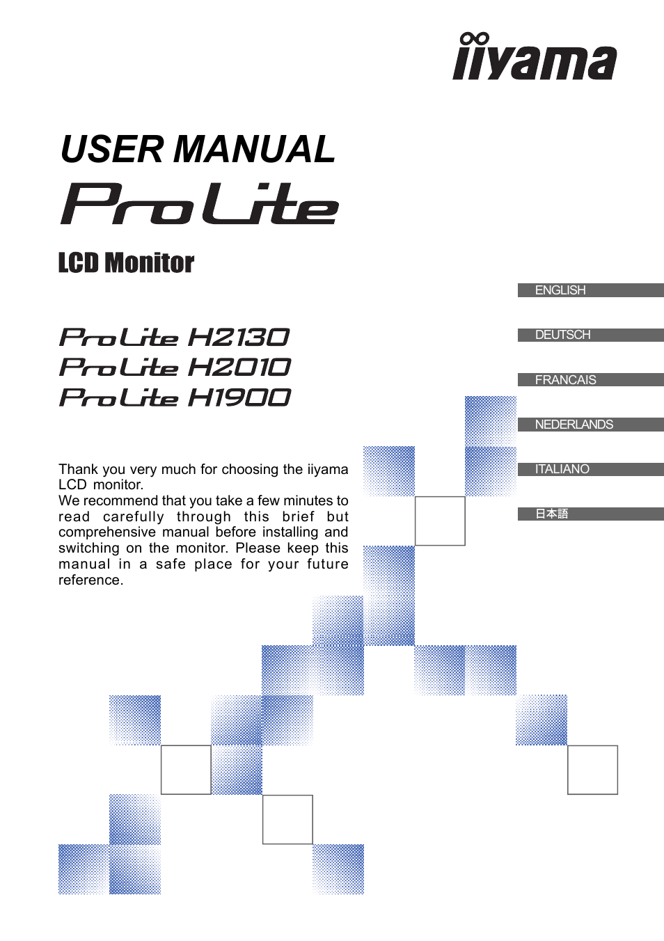 Iiyama PROLITE H2010 User Manual | 44 pages