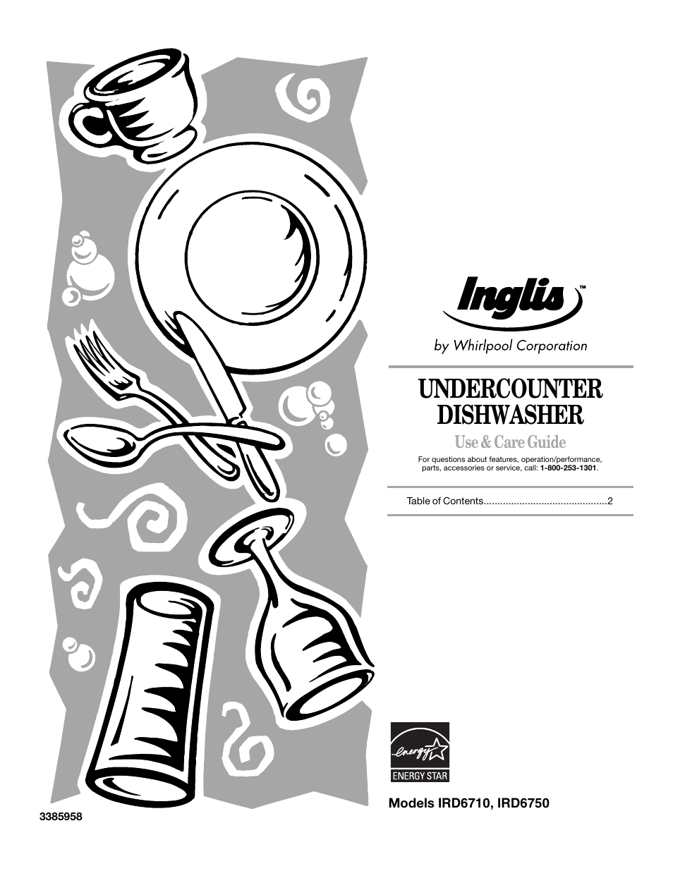 Inglis Home Appliances INGLIS IRD6750 User Manual | 16 pages