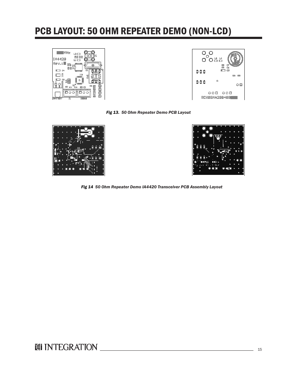 Pcb layout: 50 ohm repeater demo (non-lcd) | Integration 2.0r User Manual | Page 19 / 26