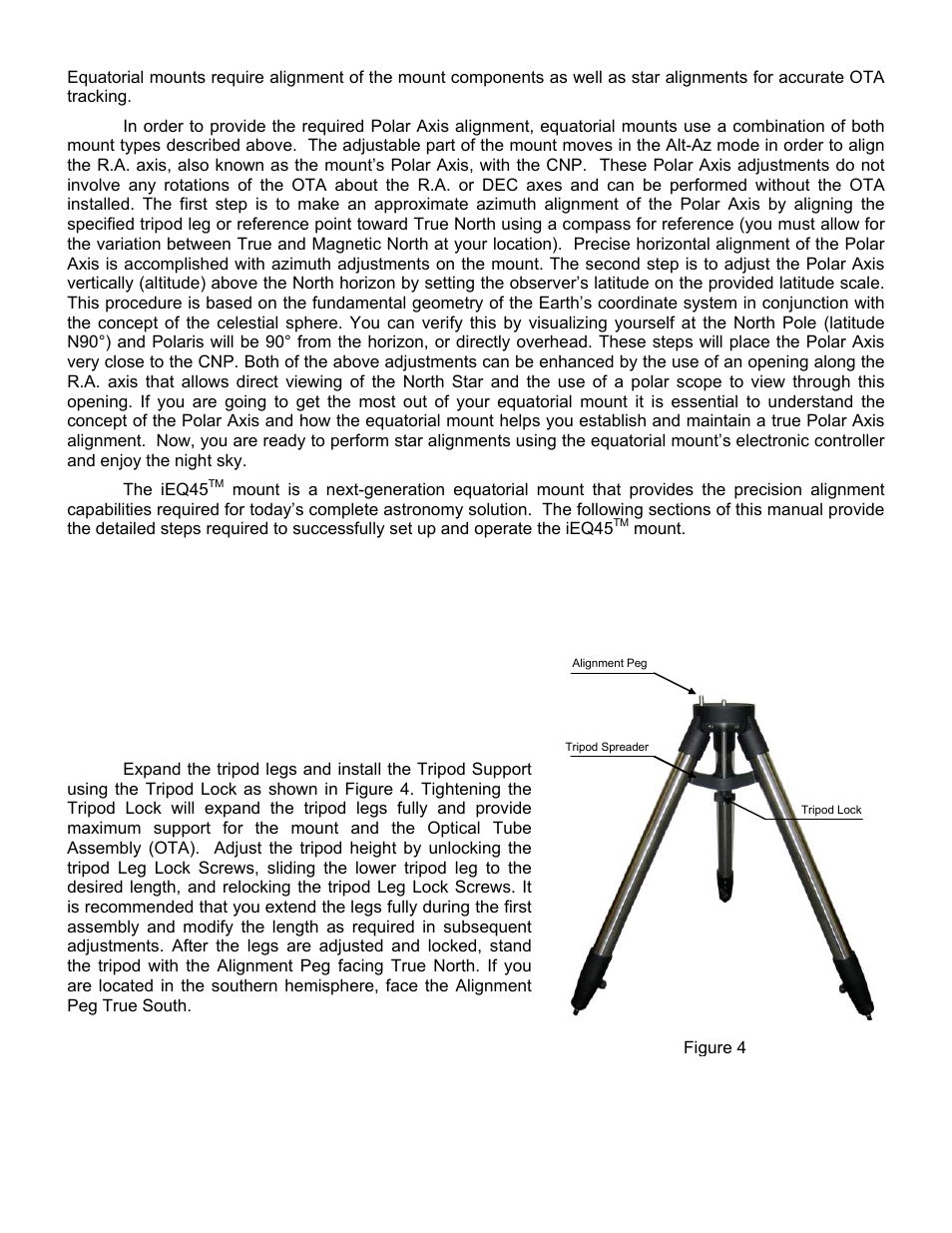 Ieq45, Mount assembly | iOptron SMARTSTAR IEQ45TM User Manual | Page 8 / 46