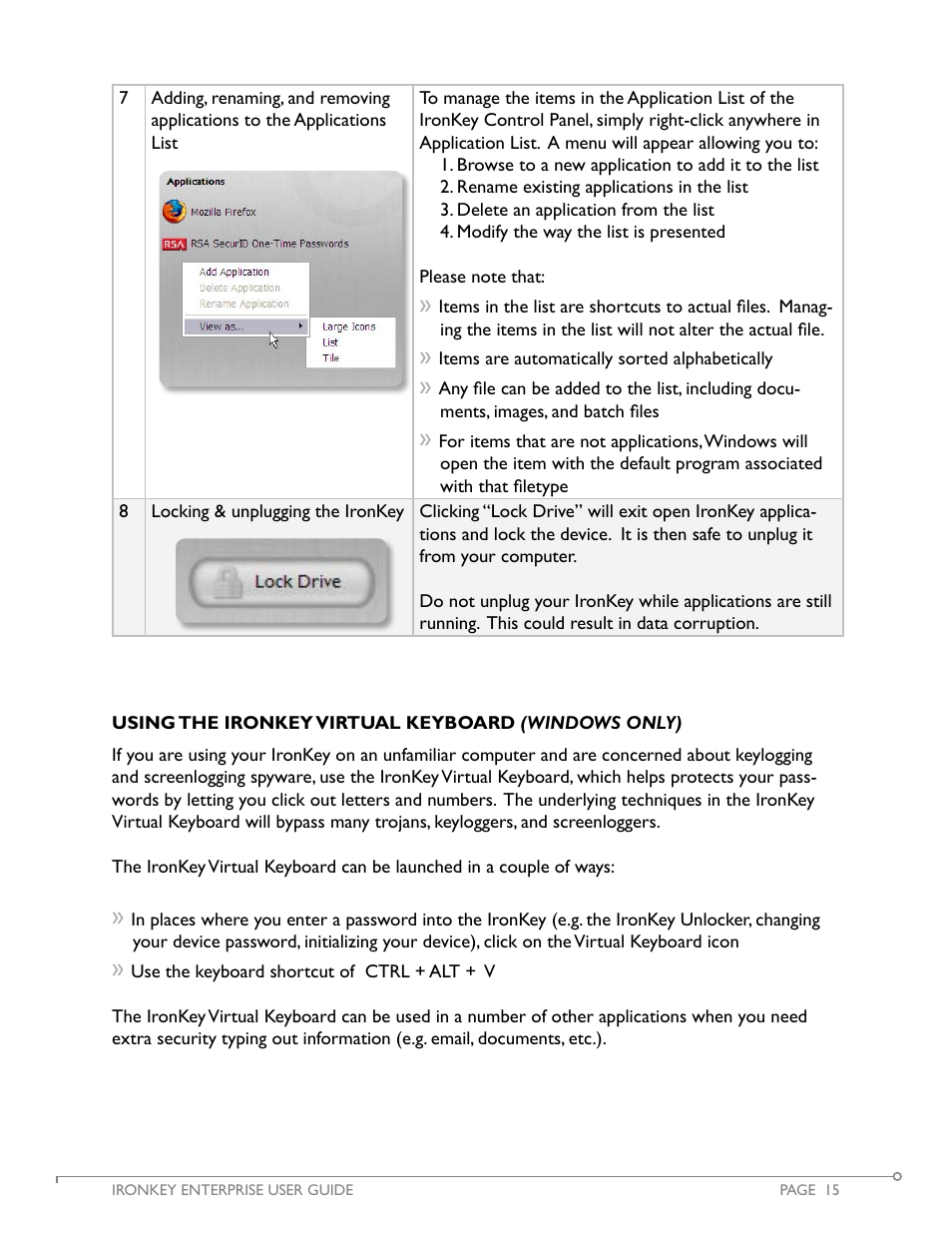 IronKey Secure Flash Drive Enterprise User Manual | Page 16 / 32