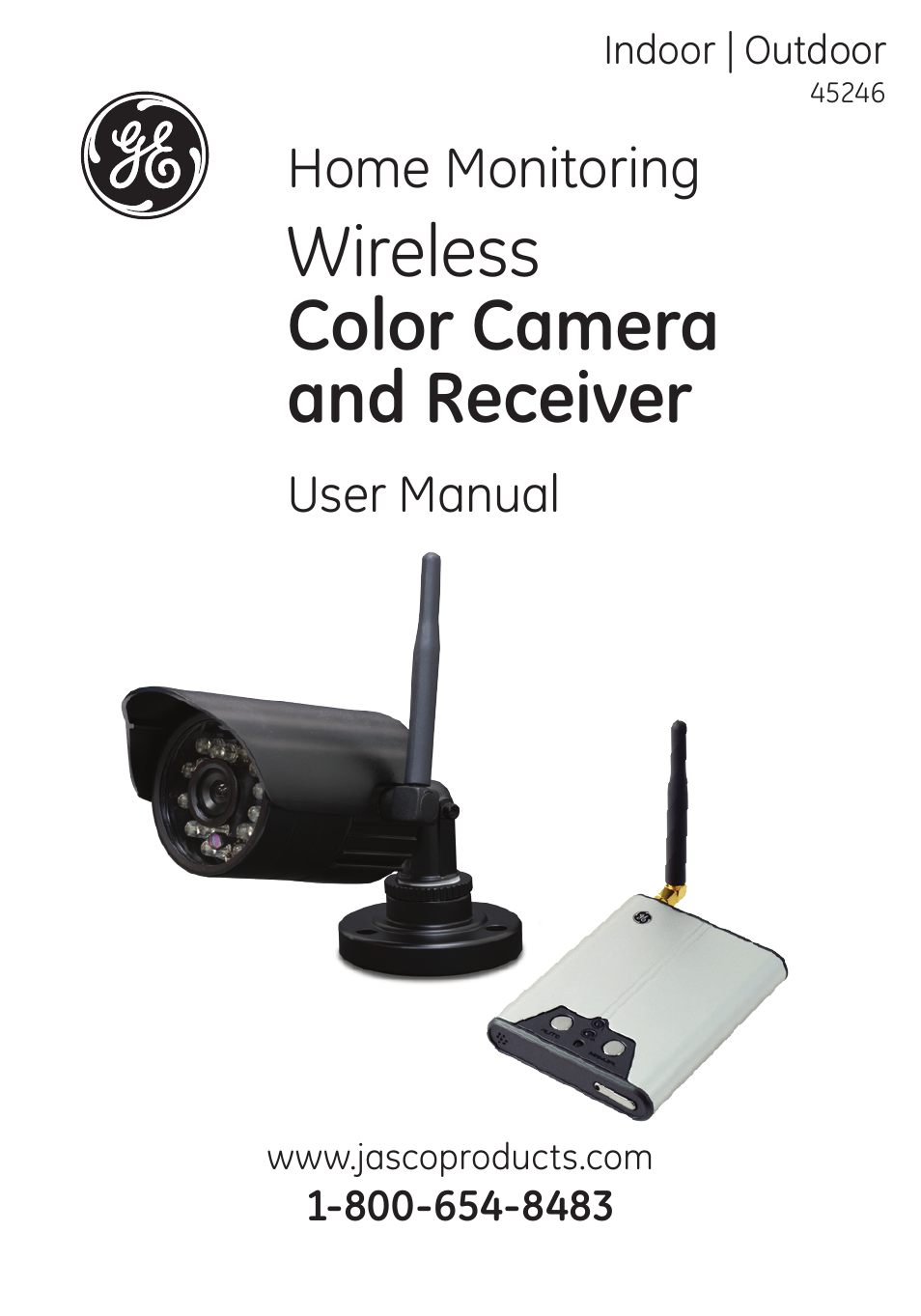 GE 45246 GE Wireless Color Camera with AV Receiver User Manual | 24 pages