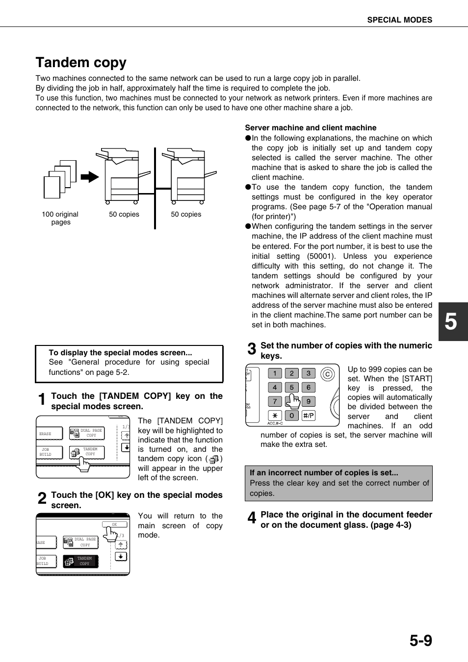 Tandem copy | Sharp AR-M700N User Manual | Page 105 / 172