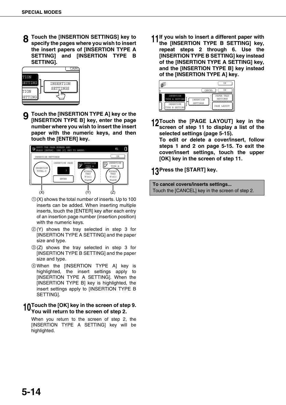 Press the [start] key | Sharp AR-M700N User Manual | Page 110 / 172