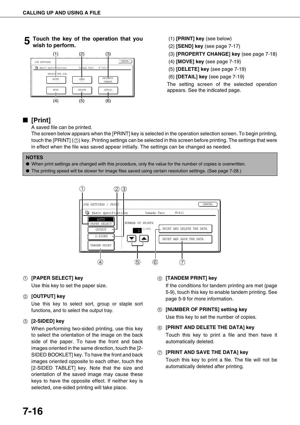 Print, Ge 7-16) | Sharp AR-M700N User Manual | Page 150 / 172