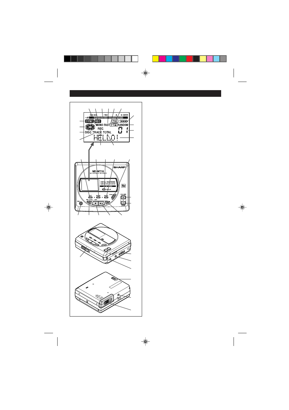 Sharp MD-MT16H User Manual | Page 6 / 44