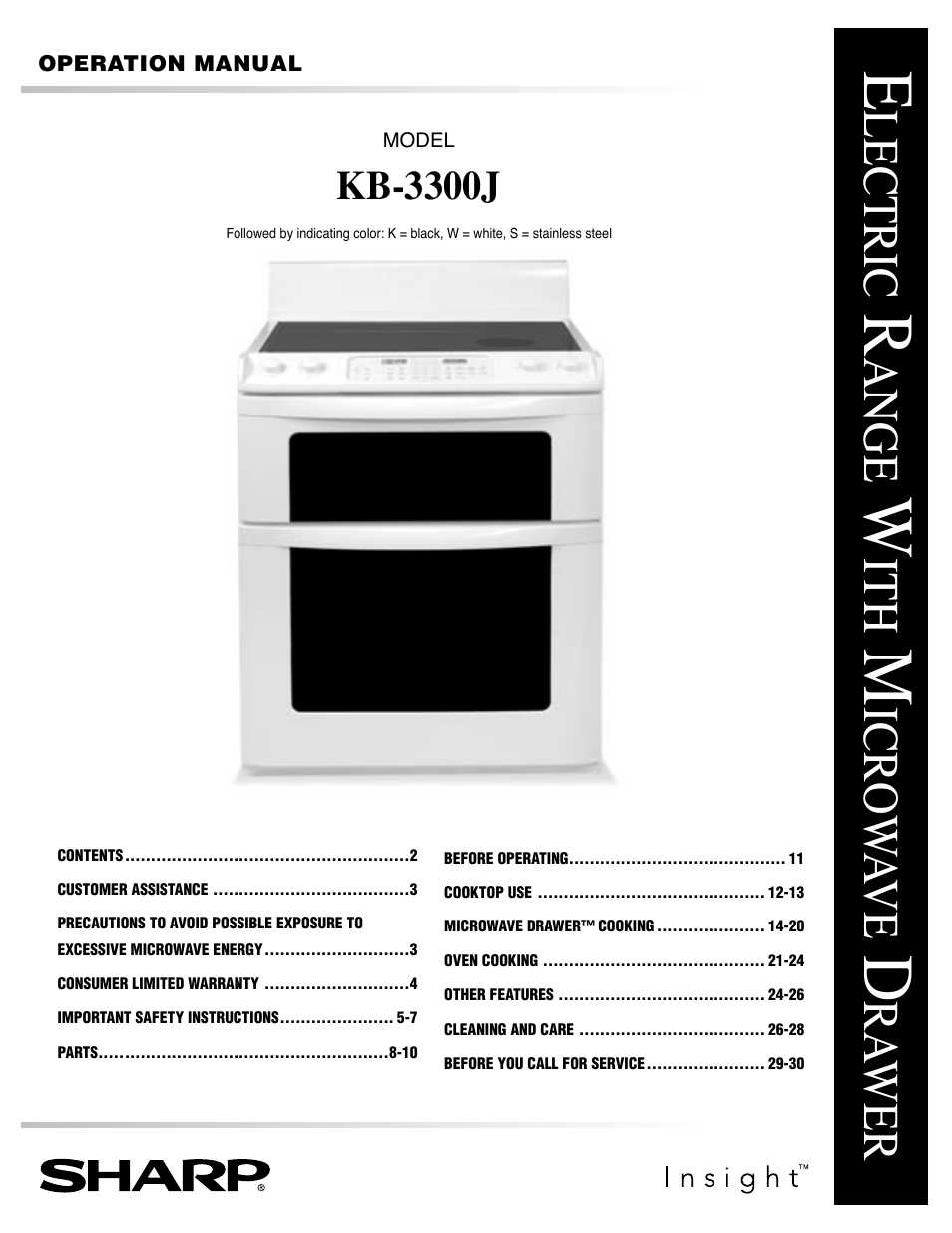 Sharp KB-3300JS User Manual | 32 pages