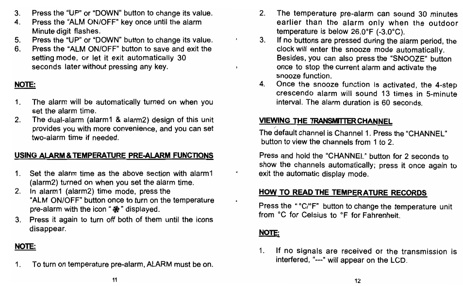 Sharp Atomic clock User Manual | Page 7 / 10
