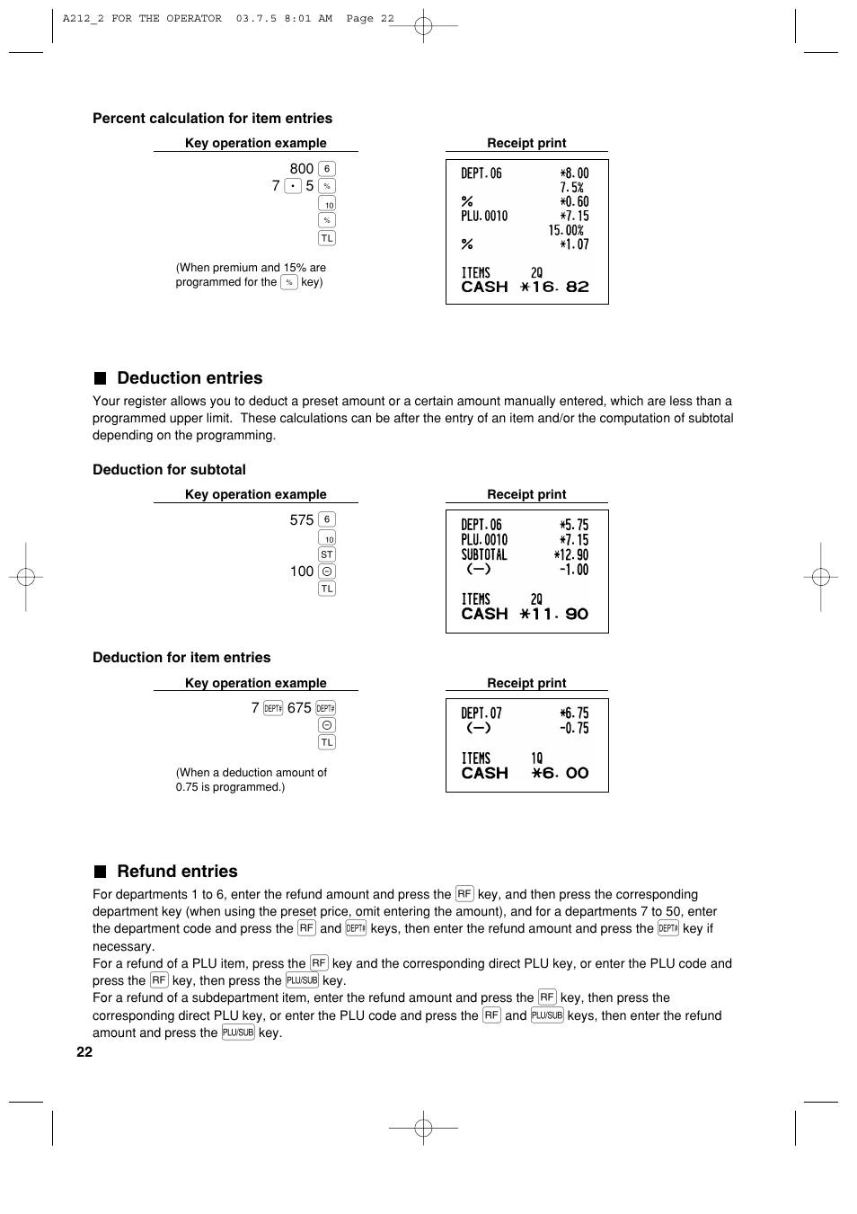 Sharp XE-A212 User Manual | Page 24 / 82
