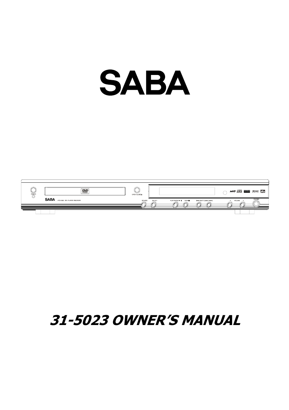 Saba 31-5023 User Manual | 36 pages