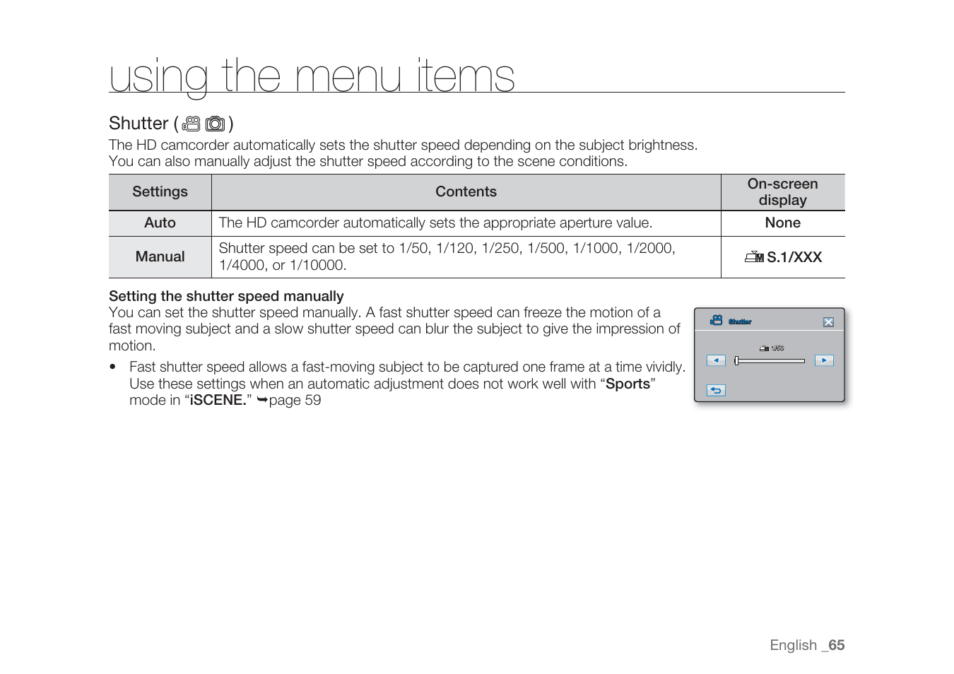 Using the menu items | Samsung HMX-H1062SP User Manual | Page 75 / 144