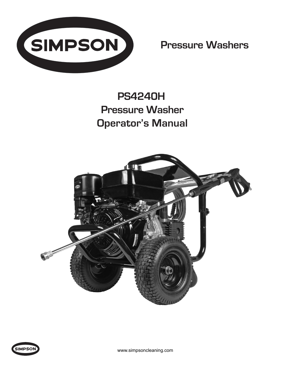Simpson PS4240H User Manual | 14 pages