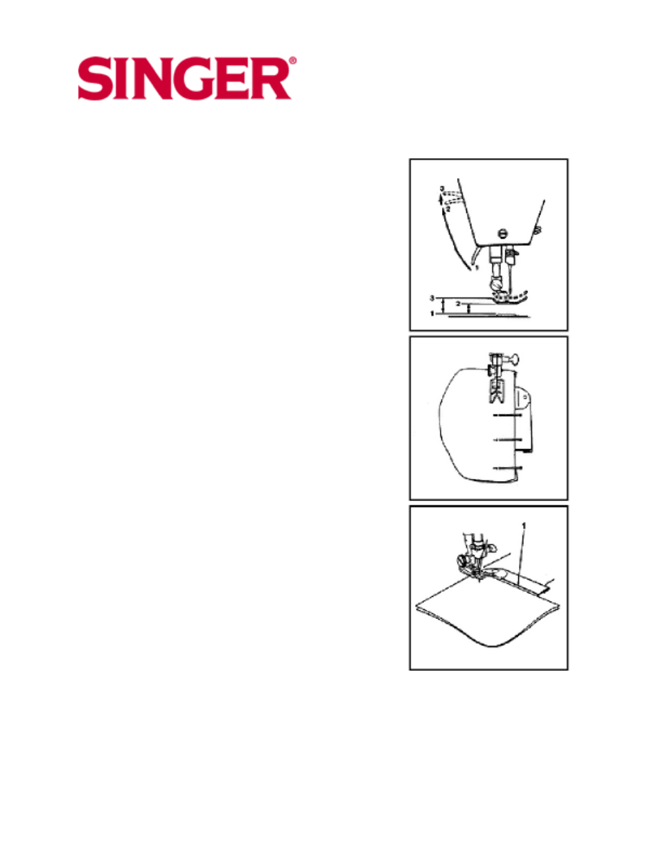 Sewing a seam | SINGER 10 User Manual | Page 20 / 47