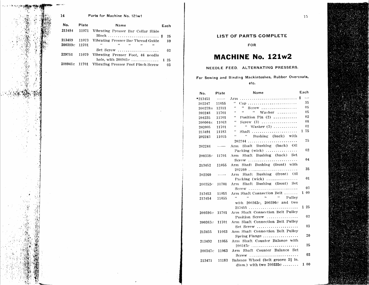 Machine no. 121w2 | SINGER 122W User Manual | Page 7 / 48
