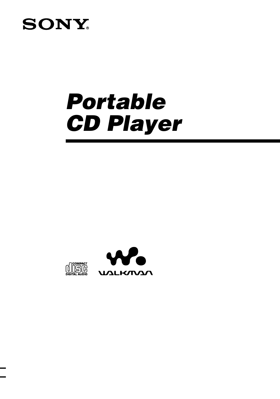 Sony D-EJ623 User Manual | 24 pages