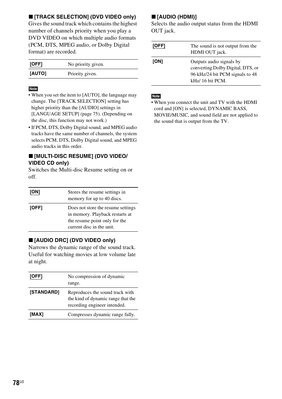 Sony DAV-HDX465 User Manual | Page 78 / 108