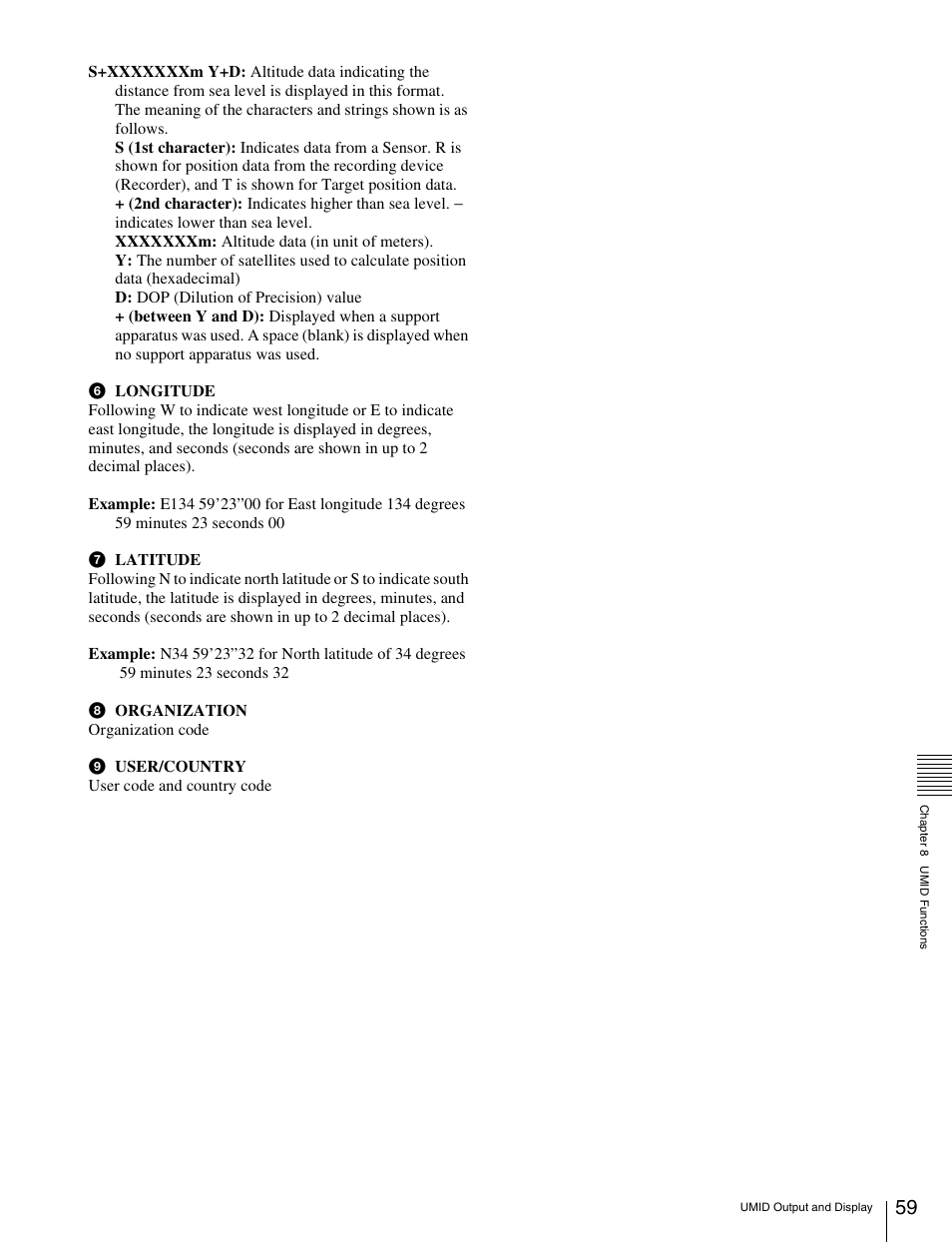 Sony HDW-S280 User Manual | Page 59 / 94