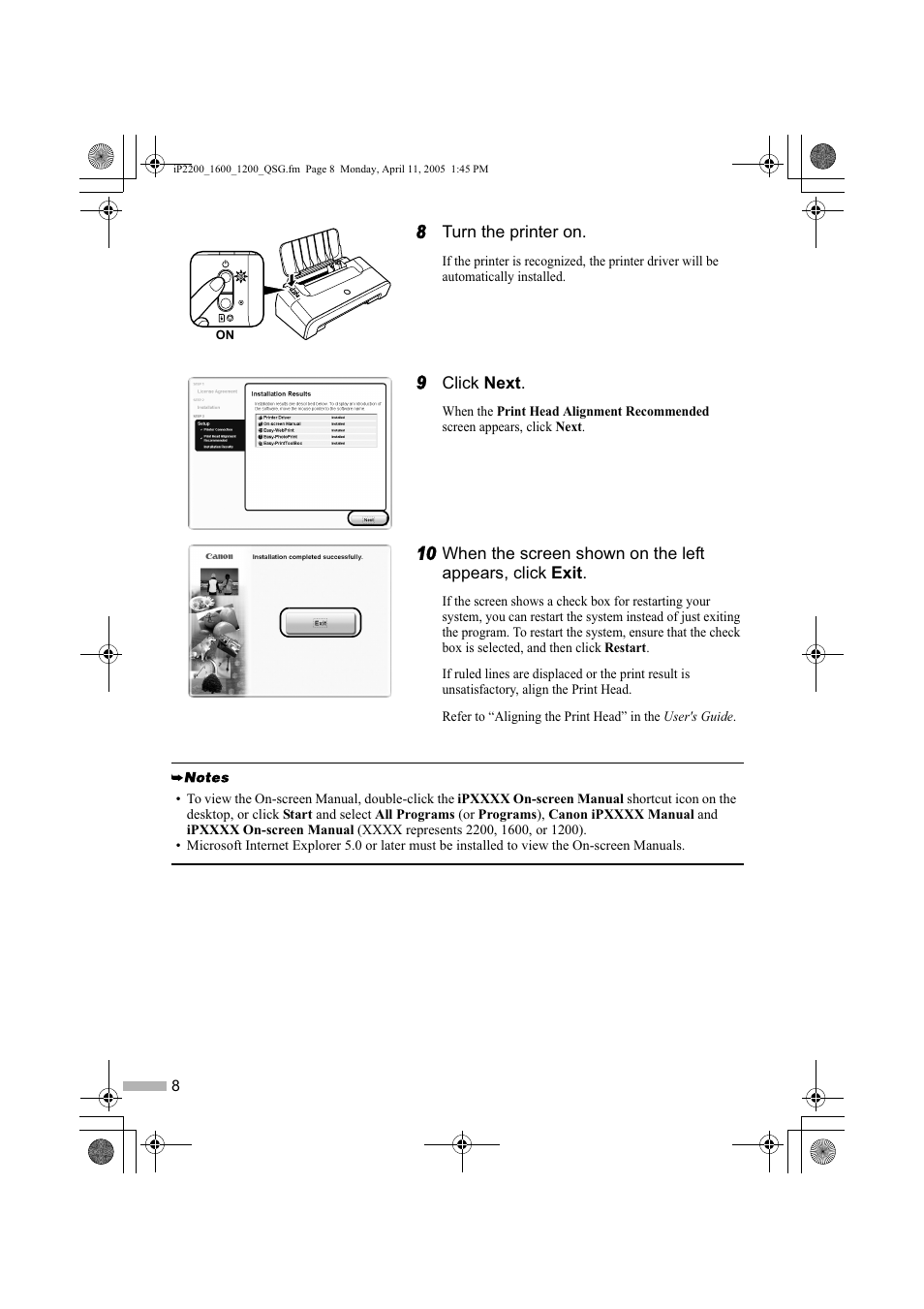 Sony iP1200 User Manual | Page 10 / 20