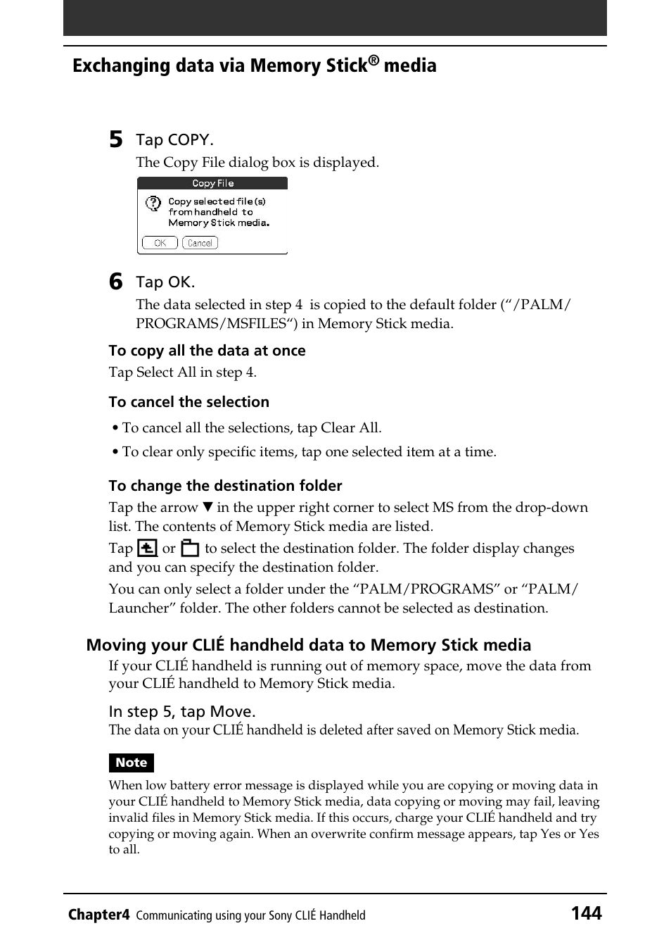 Media | Sony PEG-T415G User Manual | Page 144 / 220