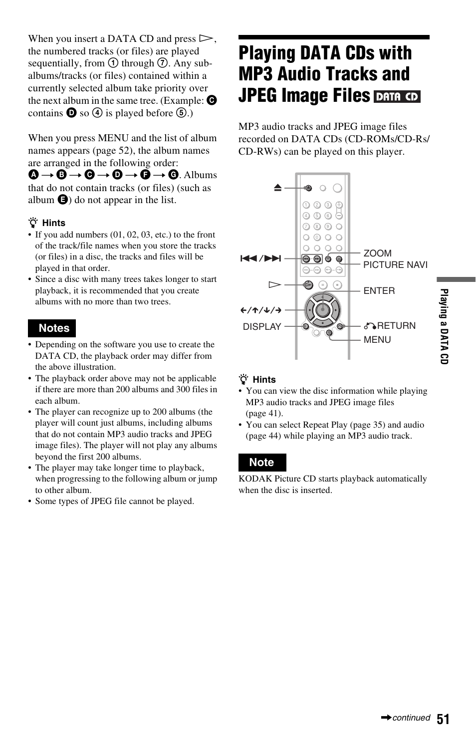 Sony DVP-NS501P User Manual | Page 51 / 80