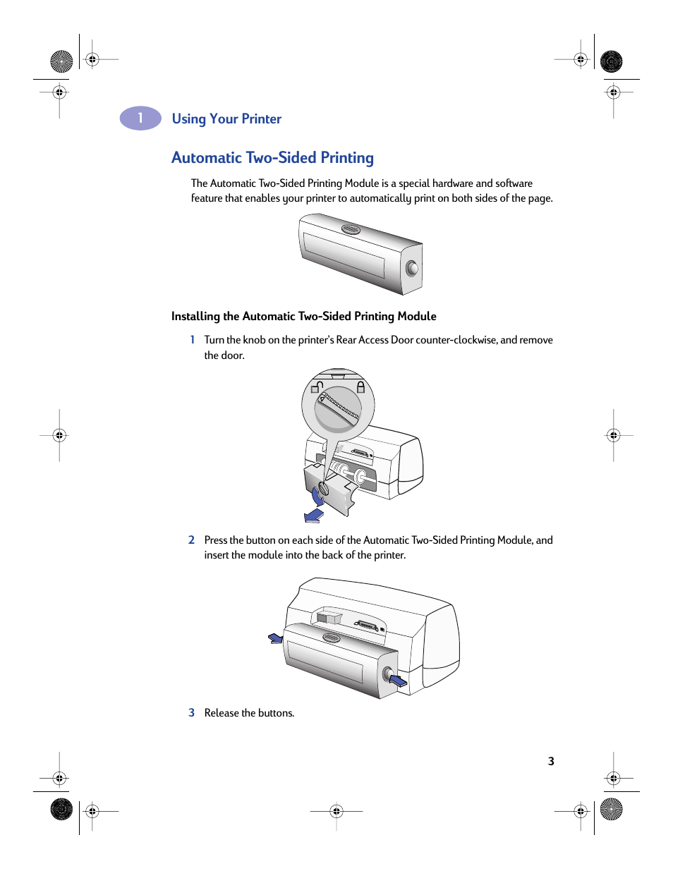 Automatic two-sided printing | Sony 970C Series User Manual | Page 10 / 82