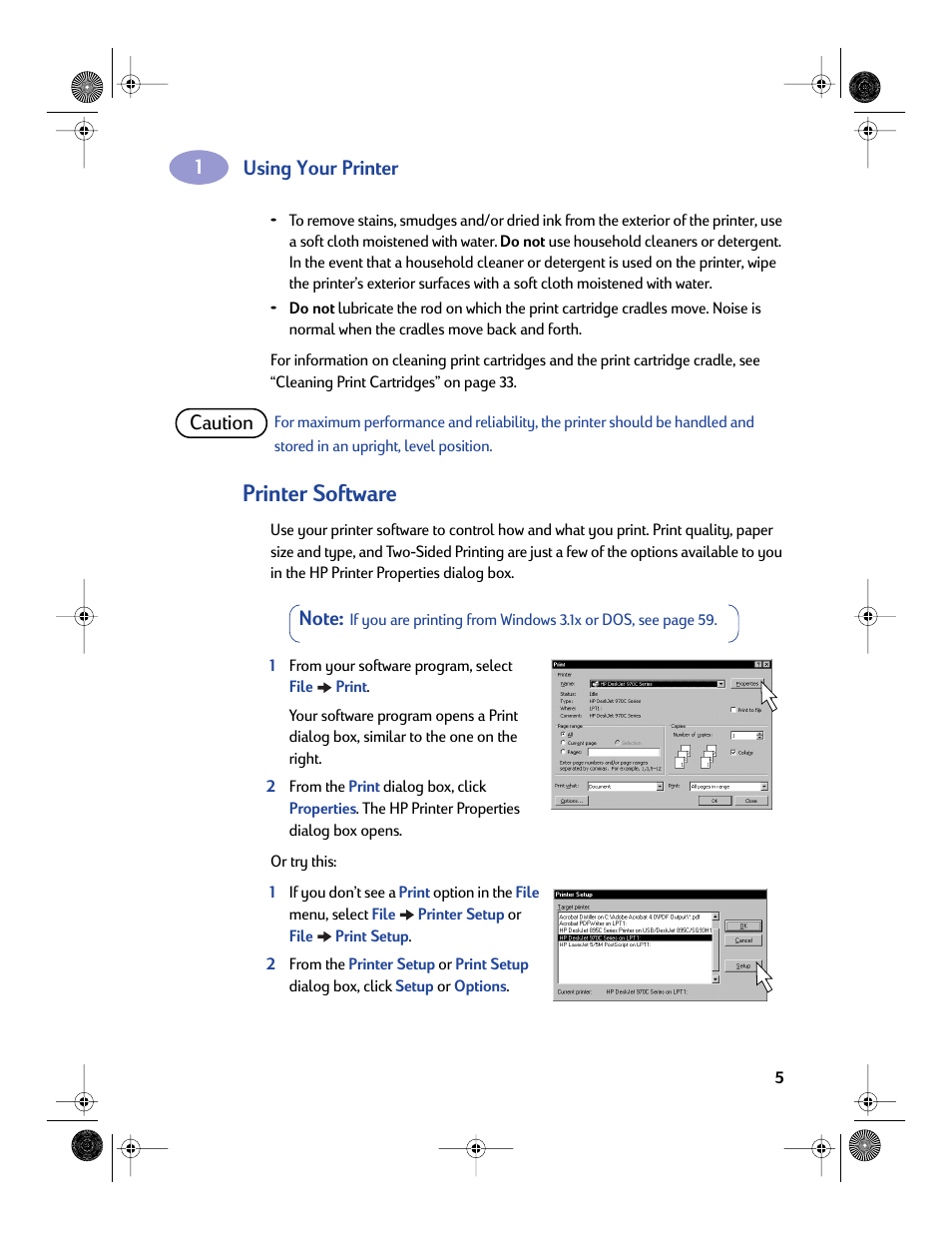 Printer software, Using your printer | Sony 970C Series User Manual | Page 12 / 82