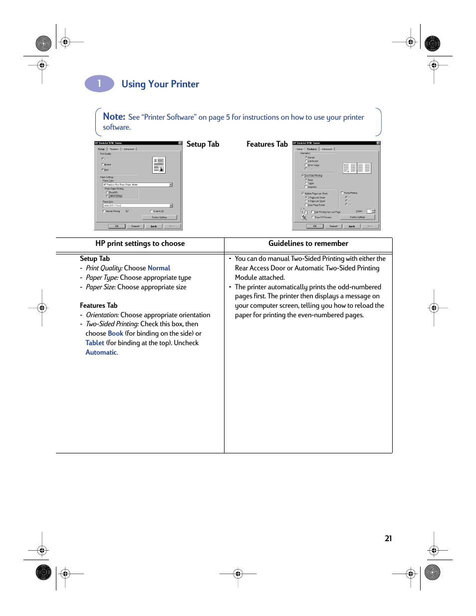 Using your printer | Sony 970C Series User Manual | Page 28 / 82