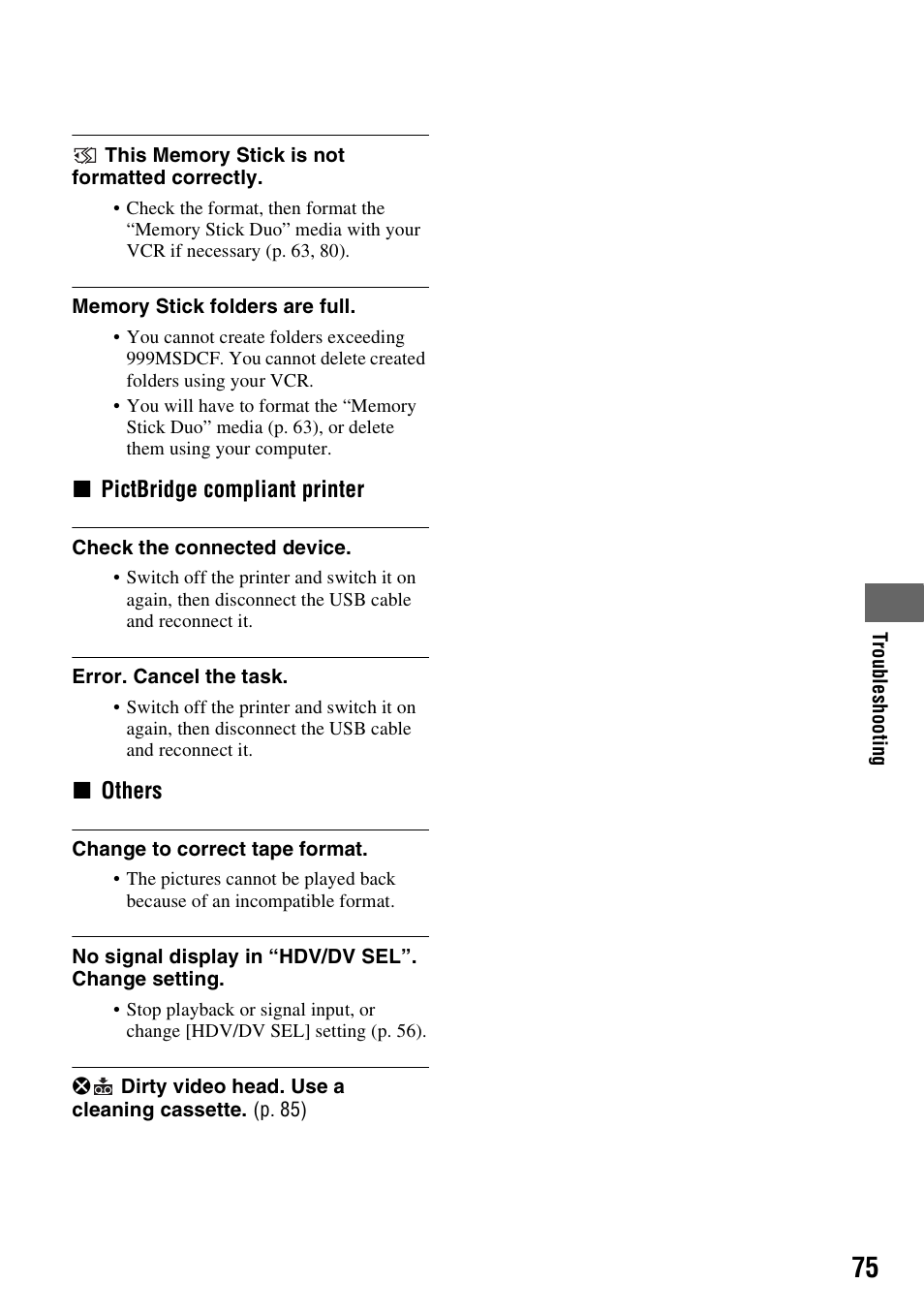 Sony GV-HD700E User Manual | Page 75 / 112