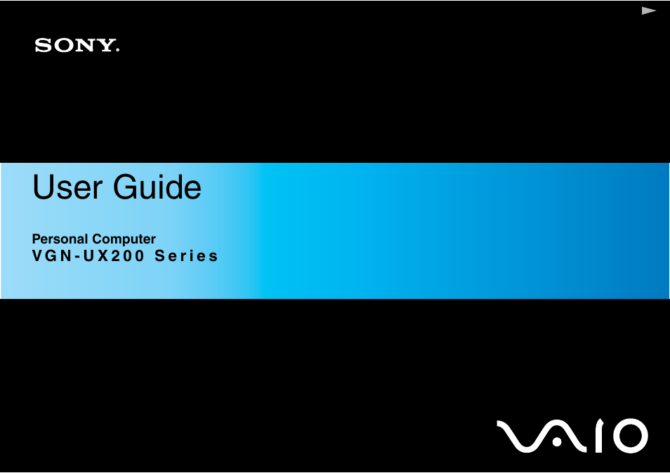 Sony ICD VGN-UX200 User Manual | 194 pages